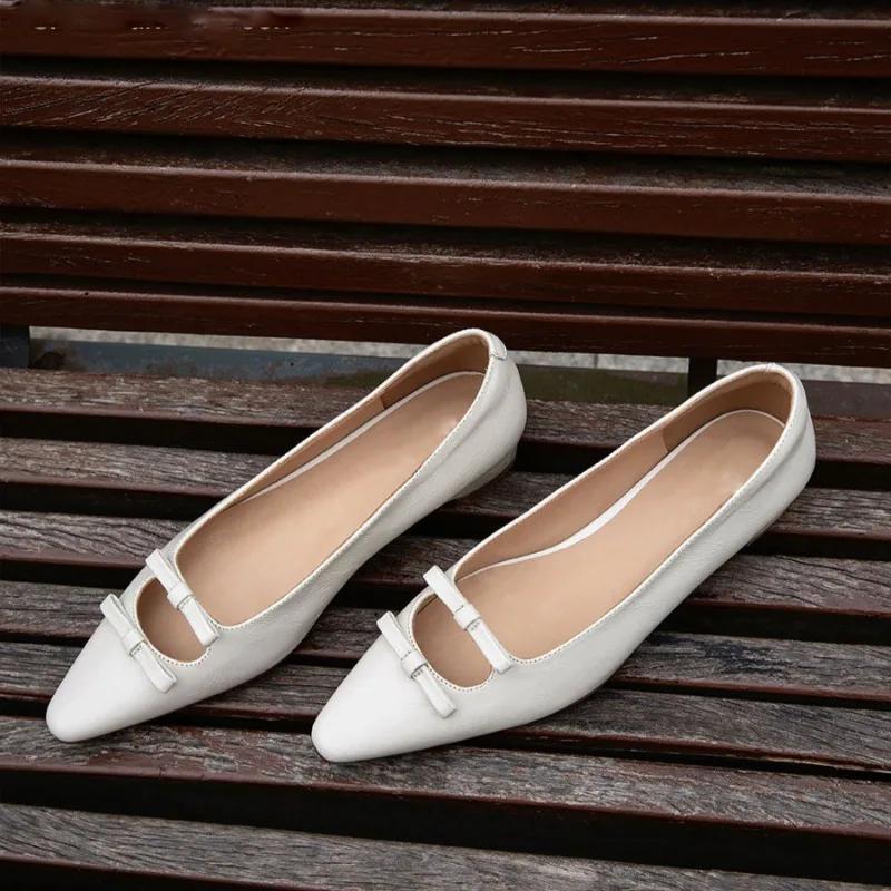 Damen Ballerinas Neue Freizeit Hohe Qualität Weiche Bequeme Sneaker Damen Elegant Spitz Zehen Slip-on Ballett Slipper Schuhe für Damen