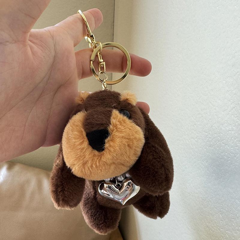 1Pc Children Birthday Gifts Cute Dachshund Pendant Plush Toy Doll Backpack Hanging Ornament Doll Home Decorations