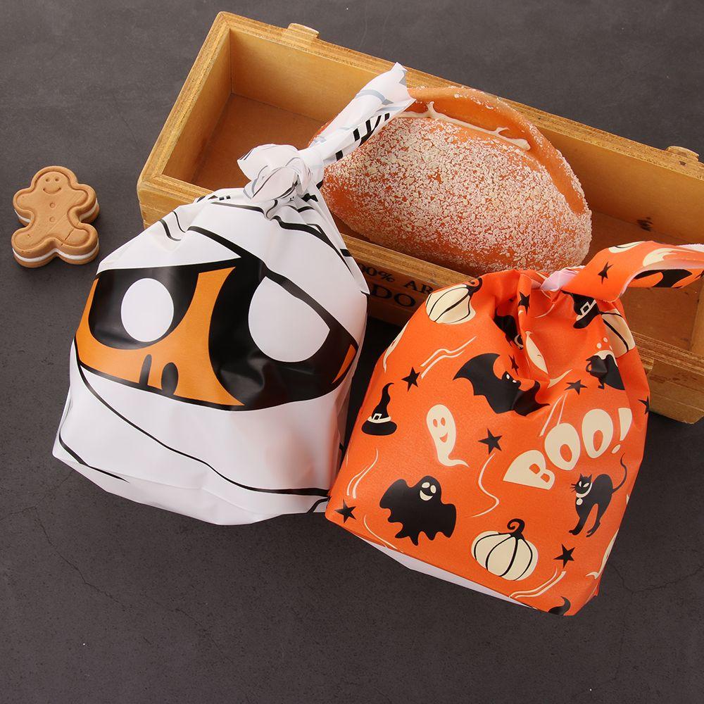 Pouch Party Supplies Pumpkin Halloween Decoration Cookie Bag Halloween Candy Bags Baking Packaging
