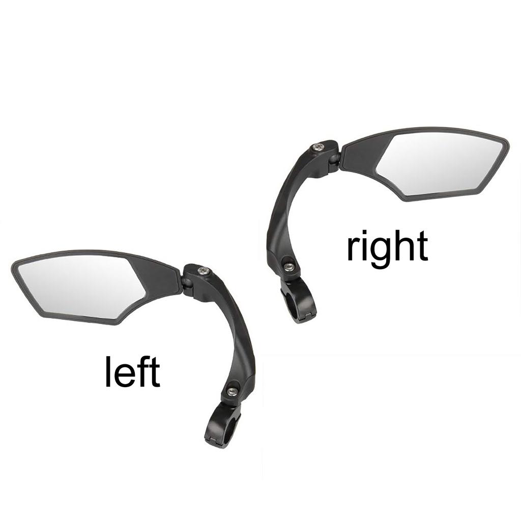 Bicycle Rear View Mirror 360 Rotation Adjustable HD Anti-Shock Glass Lens Cycling Clear Handlebar Left Right Mirrors