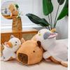 Charming Brown Capybara Plush Doll Cat Transformation Soft Toy For Kids Gift
