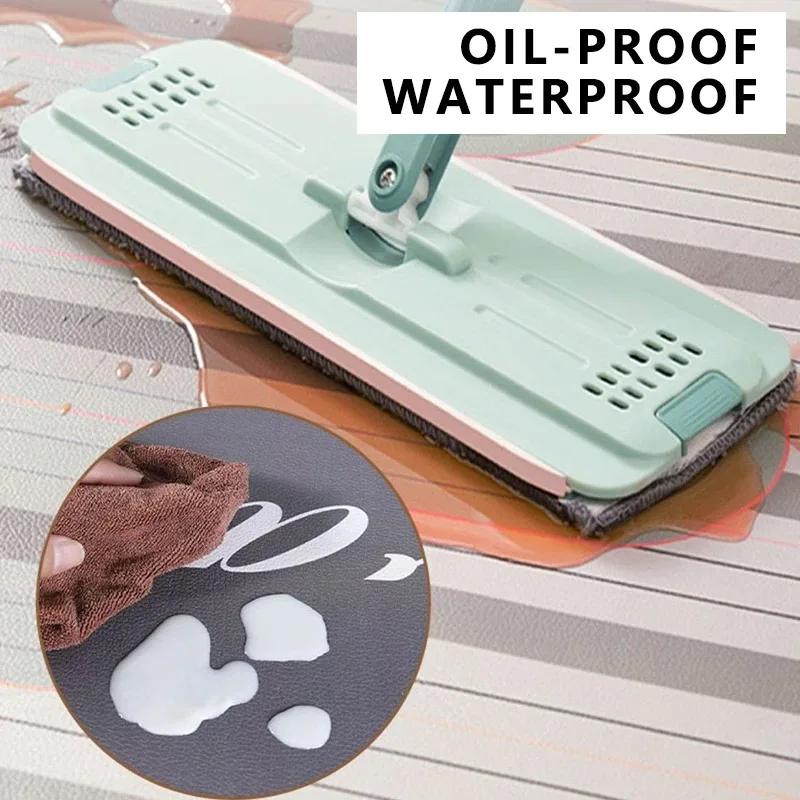 Waterproof PVC Kitchen Mat Long Non-slip Oil-Proof Floor Mats for Home Decoration Durable Easy Clean
