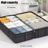 Thickened Clothes Storage Bag Double Zipper Quilt Storage Bag Wardrobe Organizer Duffel Bag  Moving