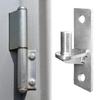 Confezione da 2 Cerniere per Cancello in Rete Metallica da Esterno Design Portatili Robusti da Montare a Parete Realizzate in Acciaio Inossidabile con Perni