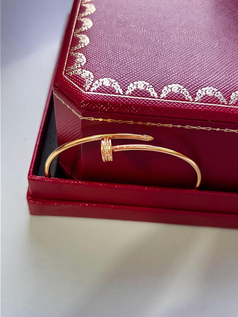 Ka Family CNC Precision Gold Thin Nail Bracelet - Elastic Memory, European & American Fashion Jewelry.