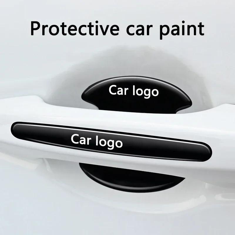 VW GTI GOLF 2026 Hot For VW VOLKSWAGEN 8Pcs TPU Car Door Bowl Handle Protector Stickers Anti-scratch Trim Strip For VW Volkswage