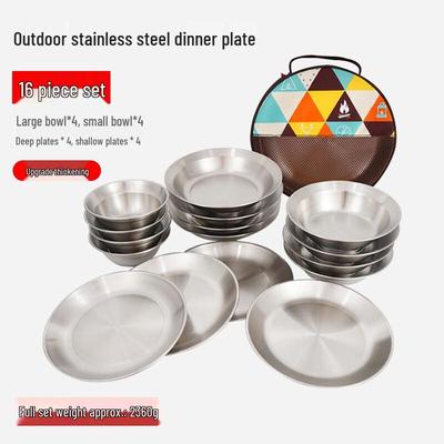 Naijiang Portable Outdoor Stainless Steel Tableware Set