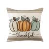 Autumn Thanksgiving Pillow Cover Pumpkin Sunflower Polyester Print Nordic Home Living Room Sofa Cushion Cover