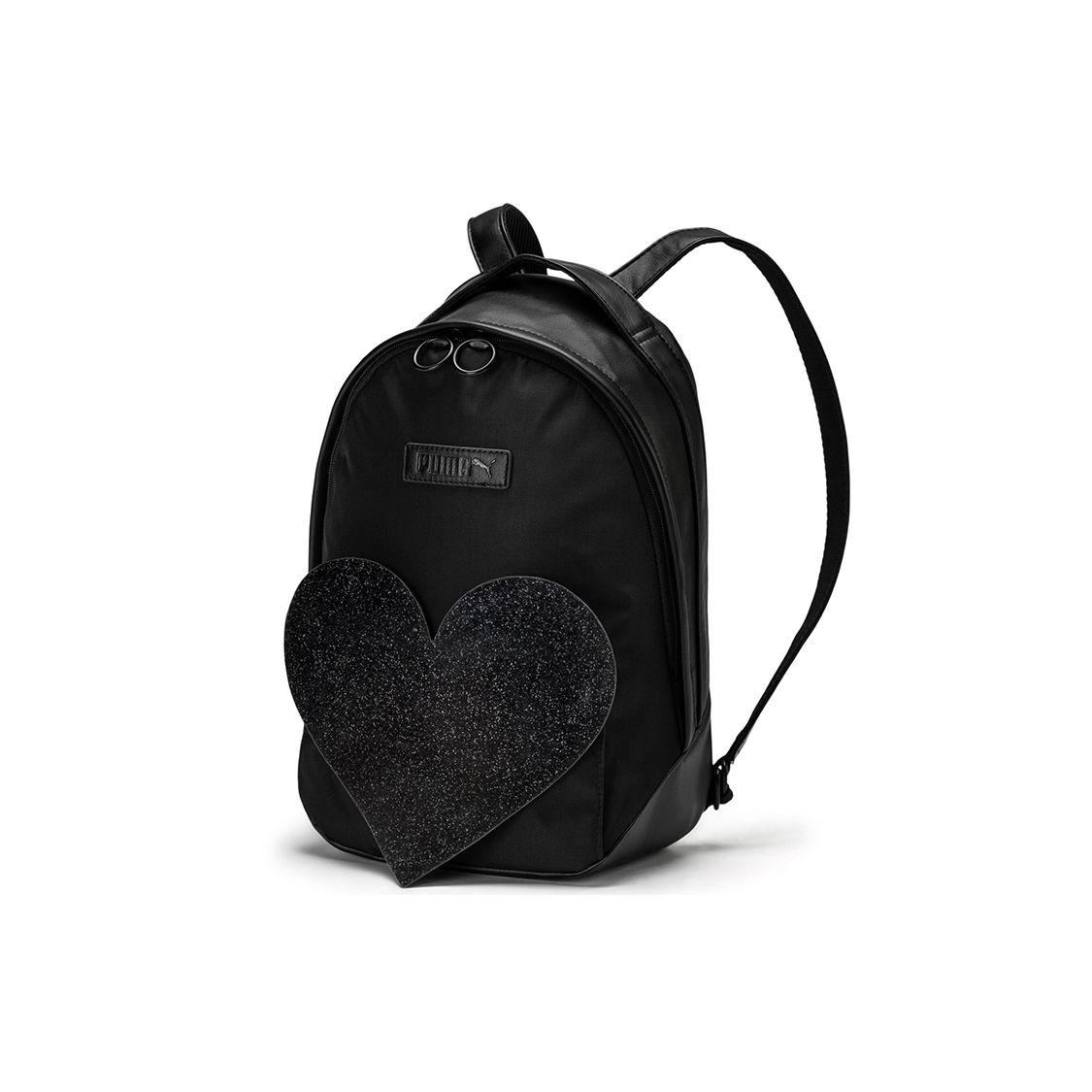 Puma Zipper Closure Pu Backpack Regular Women backpack Black 075785-01 Black