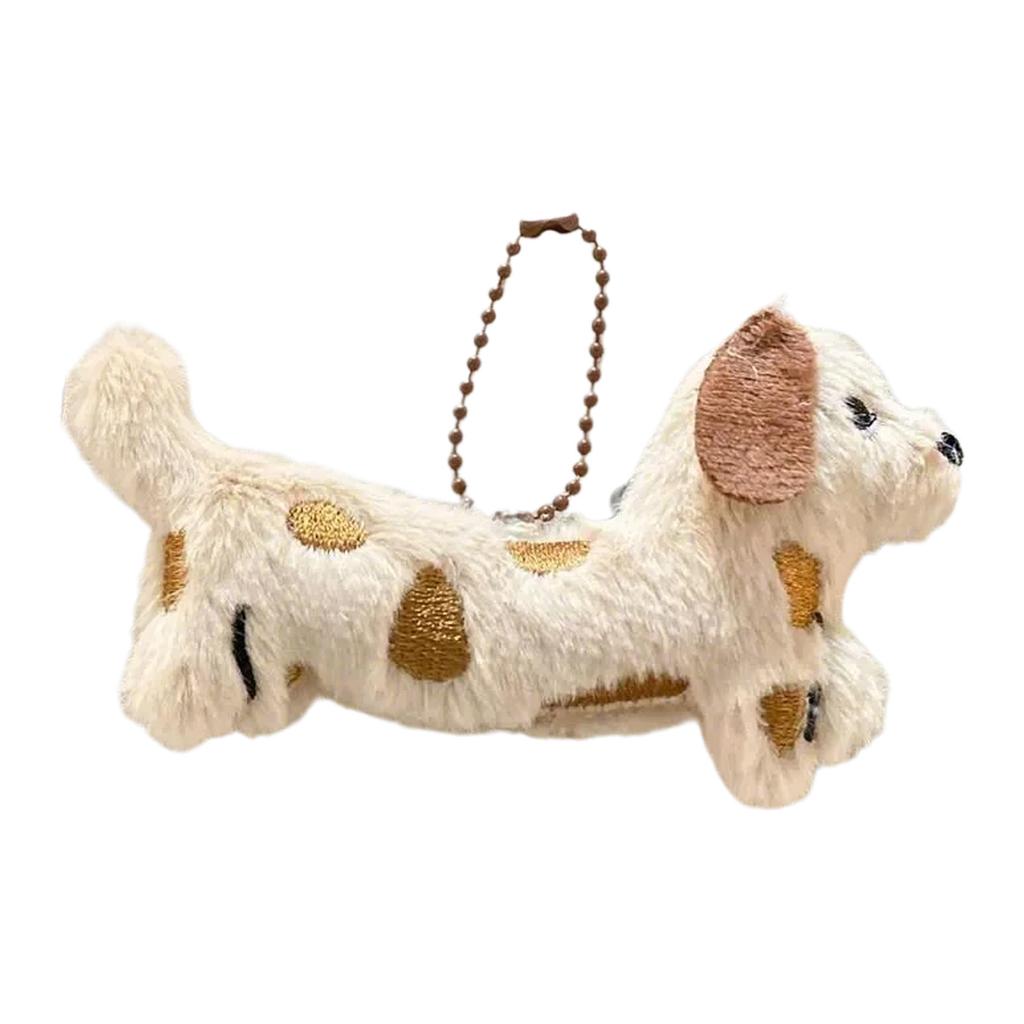 Fashionable Dachshund Plush Keychain Lovely Puppy Stuffed Keyring Accessory for Bag Decoration and Special Gifts