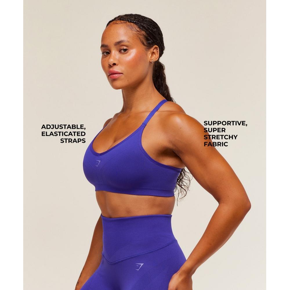 Gymshark Activate Seamless Bralette Cobalt Purple B2c4p Pbqf