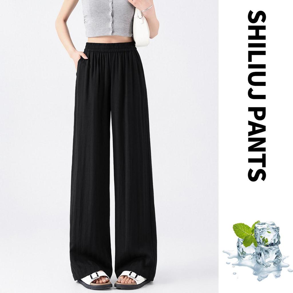 Crescent Moon Women’s Tencel Linen Wide-Leg Pants - Spring/Summer 2026, Lightweight & Cool