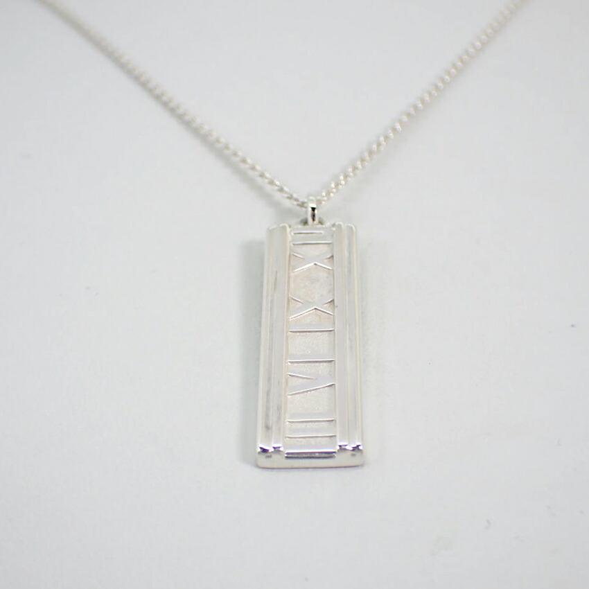 [Used] TIFFANY 925 Atlas Bar Pendant/Necklace/g517-32