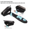 Pet Grooming Rake Stainless Steel Double Sided Pet Hair Remover For Cats And Dogs