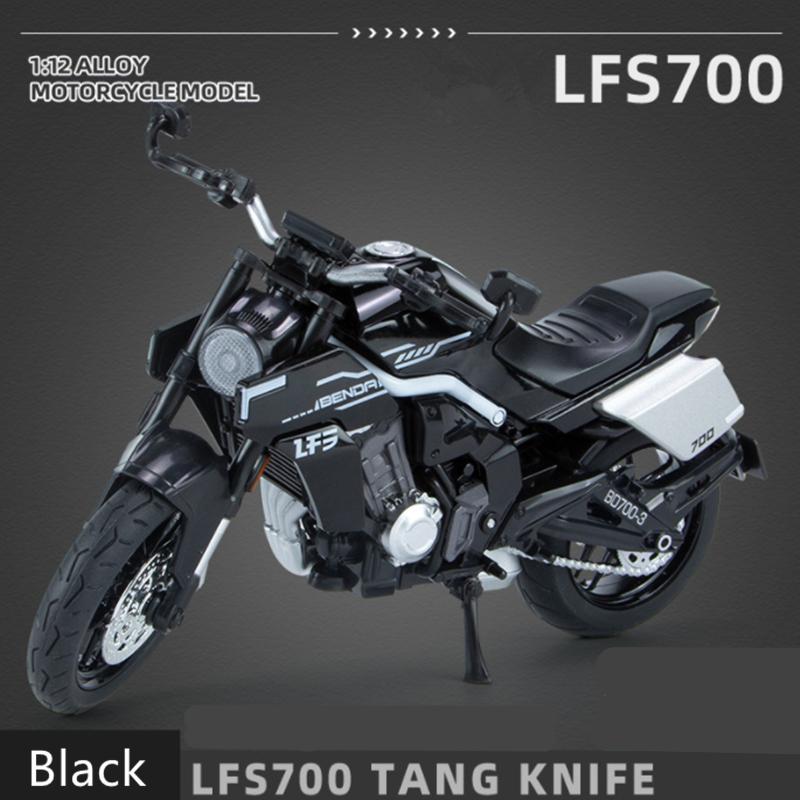 1/12 Tang Knife Lfs700 Racing Cross-country Motorcycle Model Simulation Alloy Toy Street Motorcycle Model Collection Kids Gifts