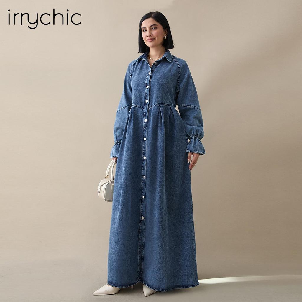 Aiyirui Commuter Denim Dress 1164