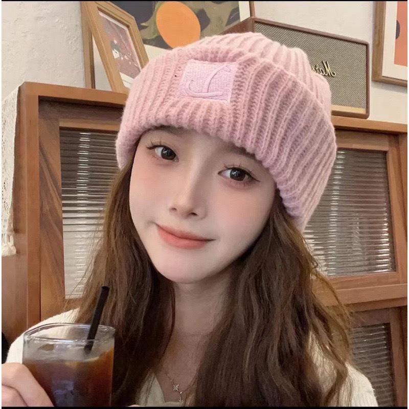Japanese-Korean Soft Knitted Slouchy Hat for Women, Autumn/Winter Warmth, Fits Large Head, Cold Protection