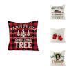 Elegant Christmas Cushion Cover With Bright Colors And Invisible Zipper For Sofa