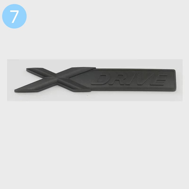 Auto ABS XDrive Kofferraum Kotflügel Tür Logo Abzeichen Emblem Aufkleber Styling Aufkleber Für B-M-W X1 X3 X4 X5 X6 X7 E84 F48 F25 G01 F15 G05 E71