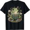 Cute Cottagecore Floral Frog Aesthetic Girls Women Graphic Gift Unisex T-Shirt
