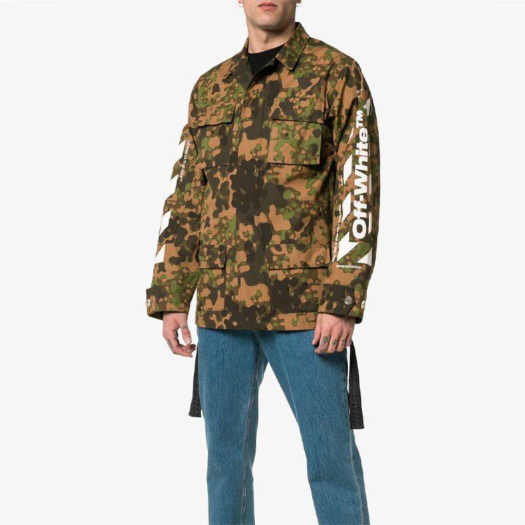 OFF WHITE Camoflauge Diag Field Jacket OMEL006S19A660249901