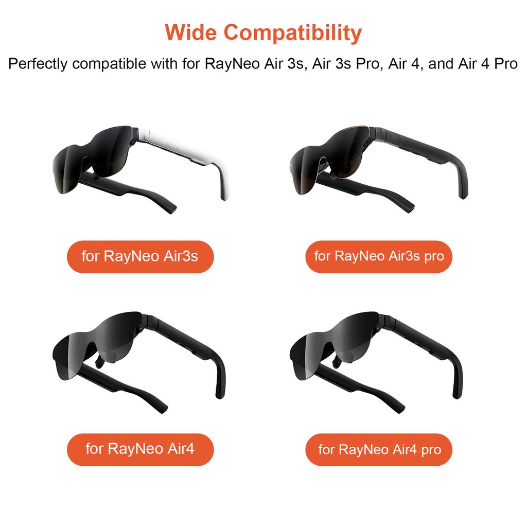 Flip Up Light Shield Cover for RayNeo Air 3s Air 4 Air 3s Pro Air 4 Pro Blocks Stray Light Enhances Immersion Protects