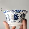 DARUNYAO Blue & White Ceramic Gaiwan Tea Bowl