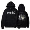 Herbst und Winter Pullover Langarm Locker Weich Sweatshirt Streetwear Mantel Gorillaz Druck Damen und Herren Hoode