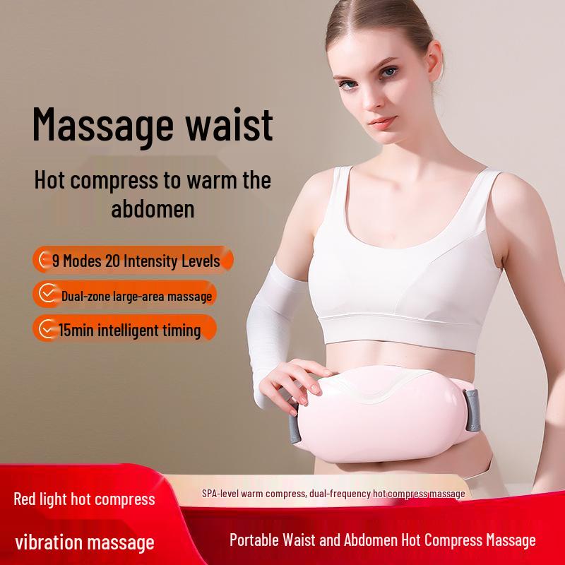 Cross-border Heated Waist Massager with High-Frequency Vibration and Lumbar Support