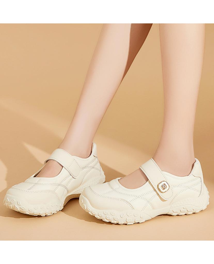 Women's Shoes with Magic Tape, Shallow Opening, Breathable, Casual, Lightweight, Soft Sole, Anti-slip, Sneakers