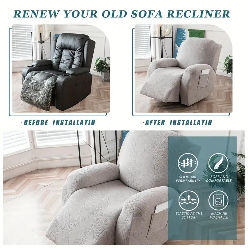 Wasserdichter Sofabezug für Liegesessel 1/2/3 Sitzer für Wohnzimmer Stretch Relaxsessel Sofa Schonbezug Lazy Boy Liegesofabezüge