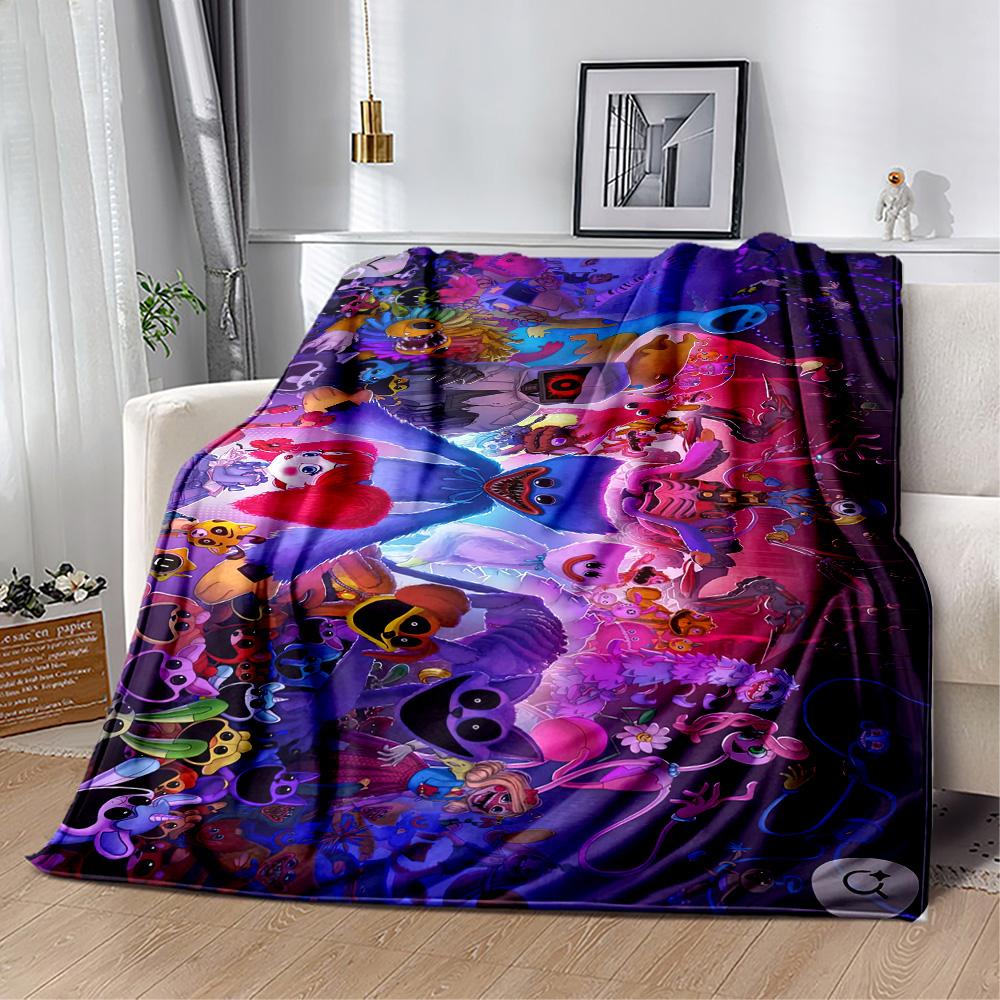 Digital Circus Blanket Warmthful Decor Suitable for Couch Seaside Bedding Four Seasons Universal Modern Style Perfect Gift for Relatives and Friends