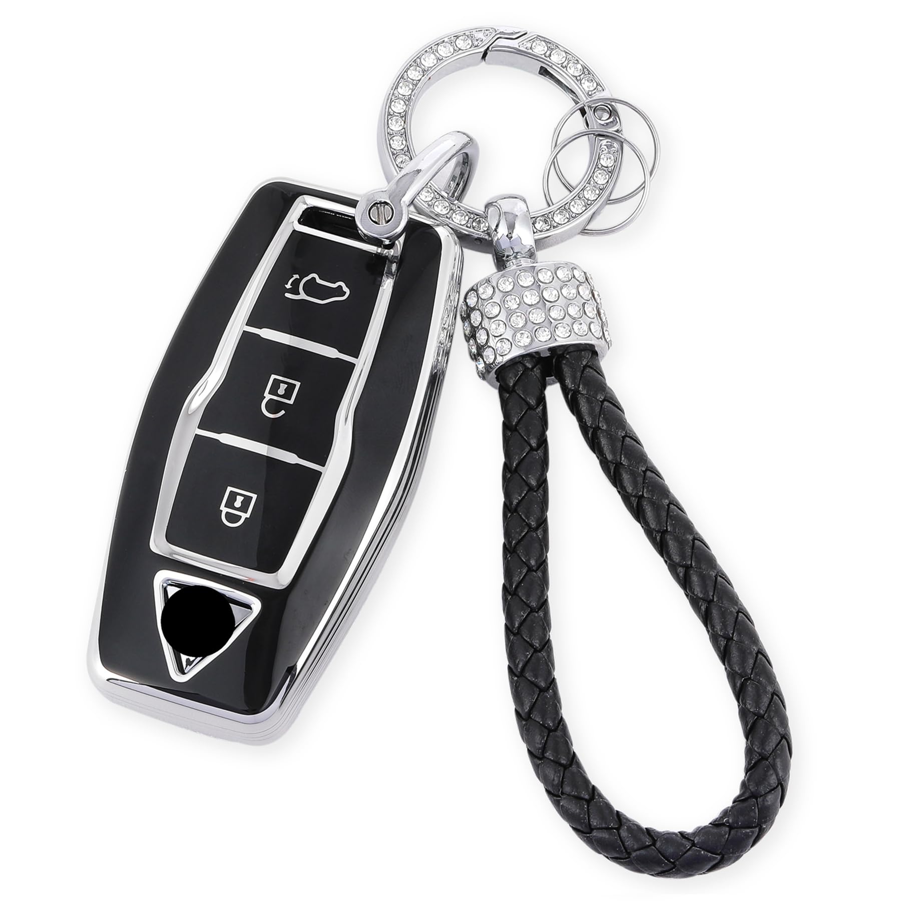 [ZANEKO] New Outlander Key Case Compatible with Mitsubishi New Outlander Compatible with new Mitsubishi чёрный