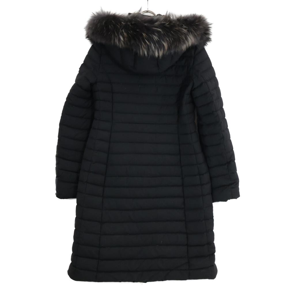 TATRAS [Domestic Regular/2010 Model] LTRL23A4581 CIMA Wool and Silk Fur Hooded Down Jacket Coat 02 blackUsed