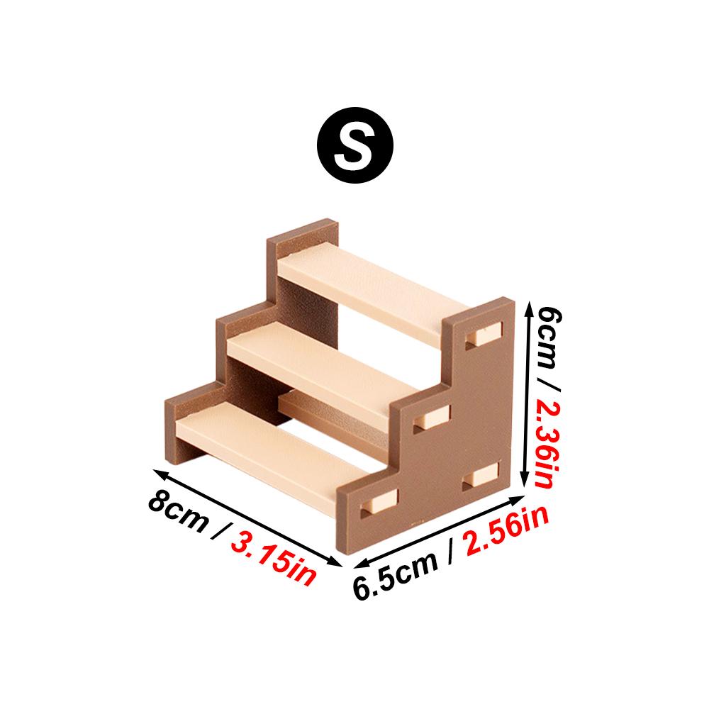 1PC Plastic Hamster Climbing Ladder Multi-Level Hideaway Bathroom Platform for Small Pet Gerbils Hamster Ladder Cage Landscaping