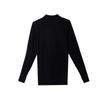 Nike Dri-Fit Half-Zip Stand Collar Long Sleeve Knit Top Men tops Black 698916-011