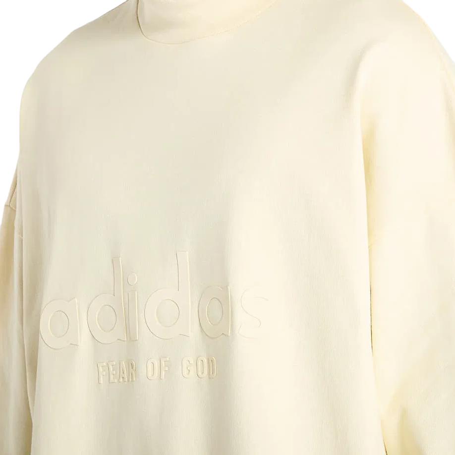 Fear of God Athletics Heavy Jersey 3/4 Mock Tee Pale Yellow Men Streetwear IS6840
