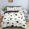 Cartoon Dog Duvet Cover King Queen Funny Pet Puppy Head Printed Bedding Set For Kids Teens Adults Animals Polyester Quilt Cover