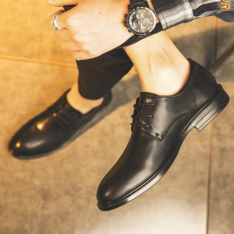 2025 summer new soft leather Doudou shoes business men's casual leather shoes men's shoes 2025 popular men's casual shoes
