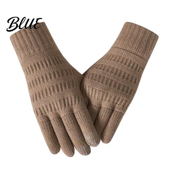 Touch Screen Knit Gloves for Cold Weather Knitted Touchscreen Men Women Winter Warm Thermal Gloves Thickened Soft Acrylic Cycling Plush Lining