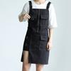 Fashion Apron Kitchen Restaurant Barber Bakery Cake Shop Canvas Overalls Flower Shop Black White Man Woman Multifunction Apron