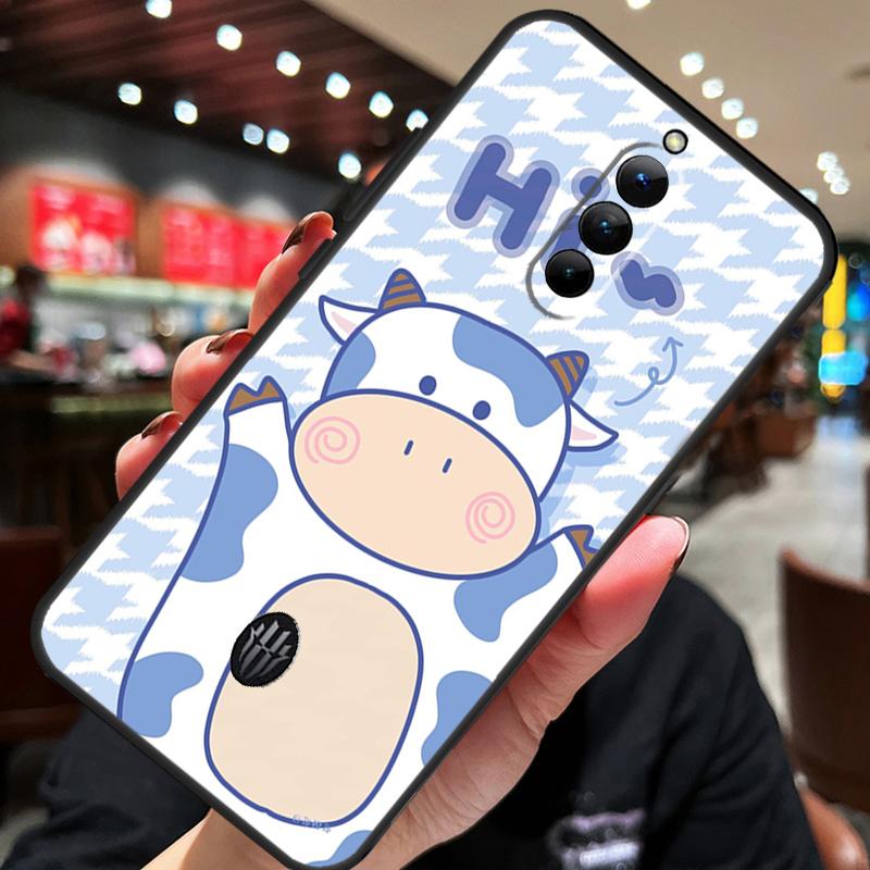Milk Cow Skin Print Luxury Case For ZTE Nubia Red Magic 10S 10 8 9 8S 9S 11 Pro Plus 10 Air 5G 6R 6 7 6S 7S Pro Cover