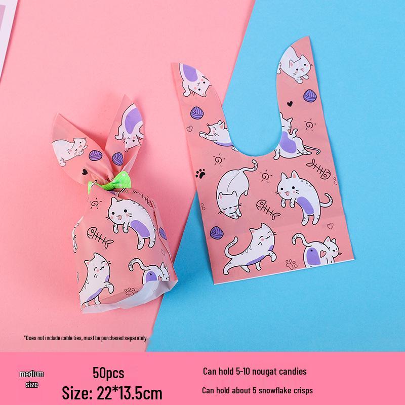 Children's Day Gift Bag: Snowflake Crisps, Snacks, Biscuits, Candy Rabbit Ear Packaging