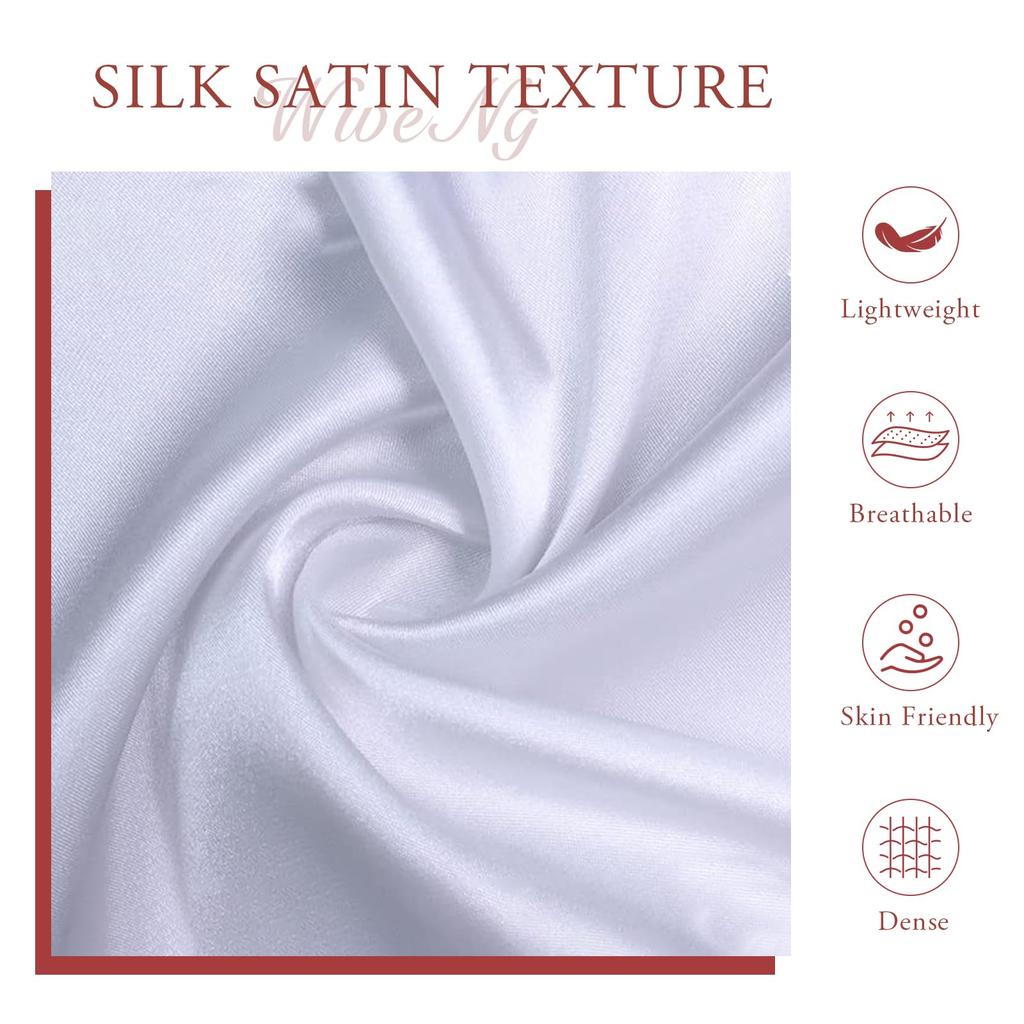 LumiSyne Silk Skinny Scarf for Women and Narrow Rectangular Neckerchief with and Alphabet Vintage and Artistic Satin Slim Ribbon Ribbon Hair Ribbon