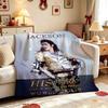 Michael Jackson History World Tour Flannel Printed Blanket Cozy Comfortable Throw Blanket For Bedroom Sofa Bed Party Decor New Year Gift