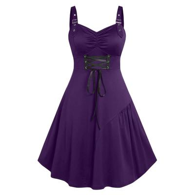 Rochie de damă Rochie Culoare solidă Subțiere Stil gotic Rochie
