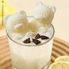 3Pcs Bear Shaped Ice Cube Trays Food-Grade Silicone Ice Mold for Whiskey Cocktails Coffee Juice Easy Release Creative Ice Cube Maker