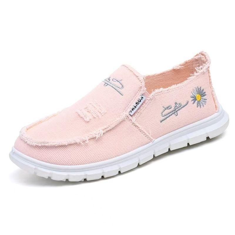 Women's Sneaker Fashion Trainers Woman Shoes Platform Sneaker Women Slip on Casual Canvas Shoes Outdoor
