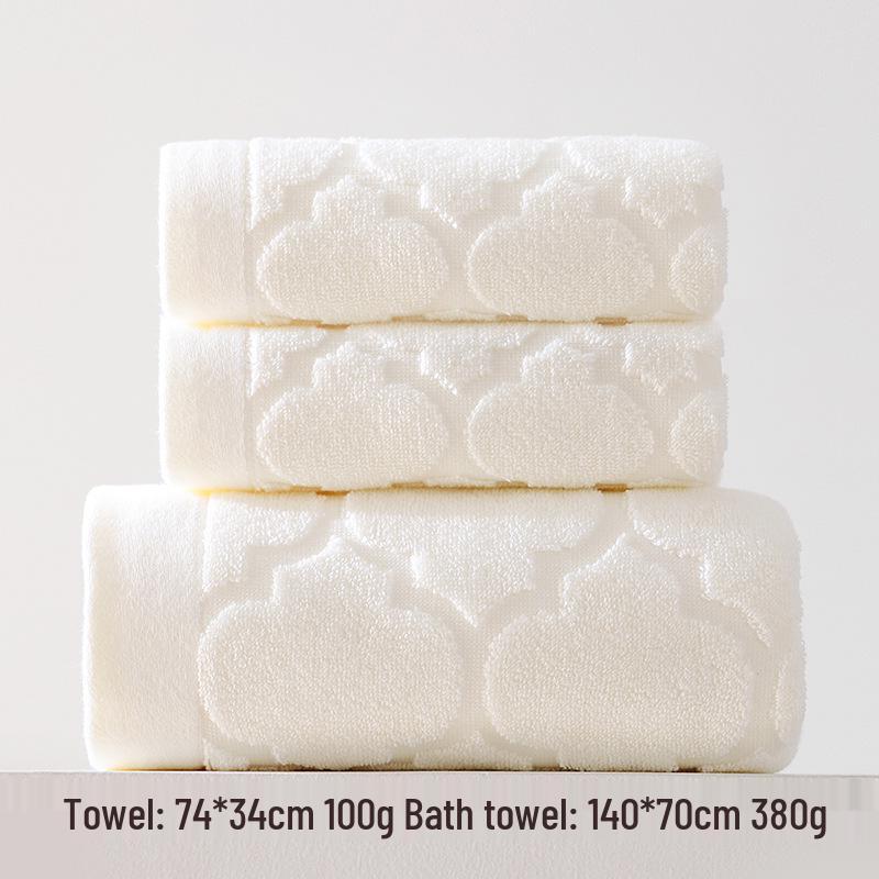 Luxury Pure Cotton Soft Absorbent Bath Towel Set