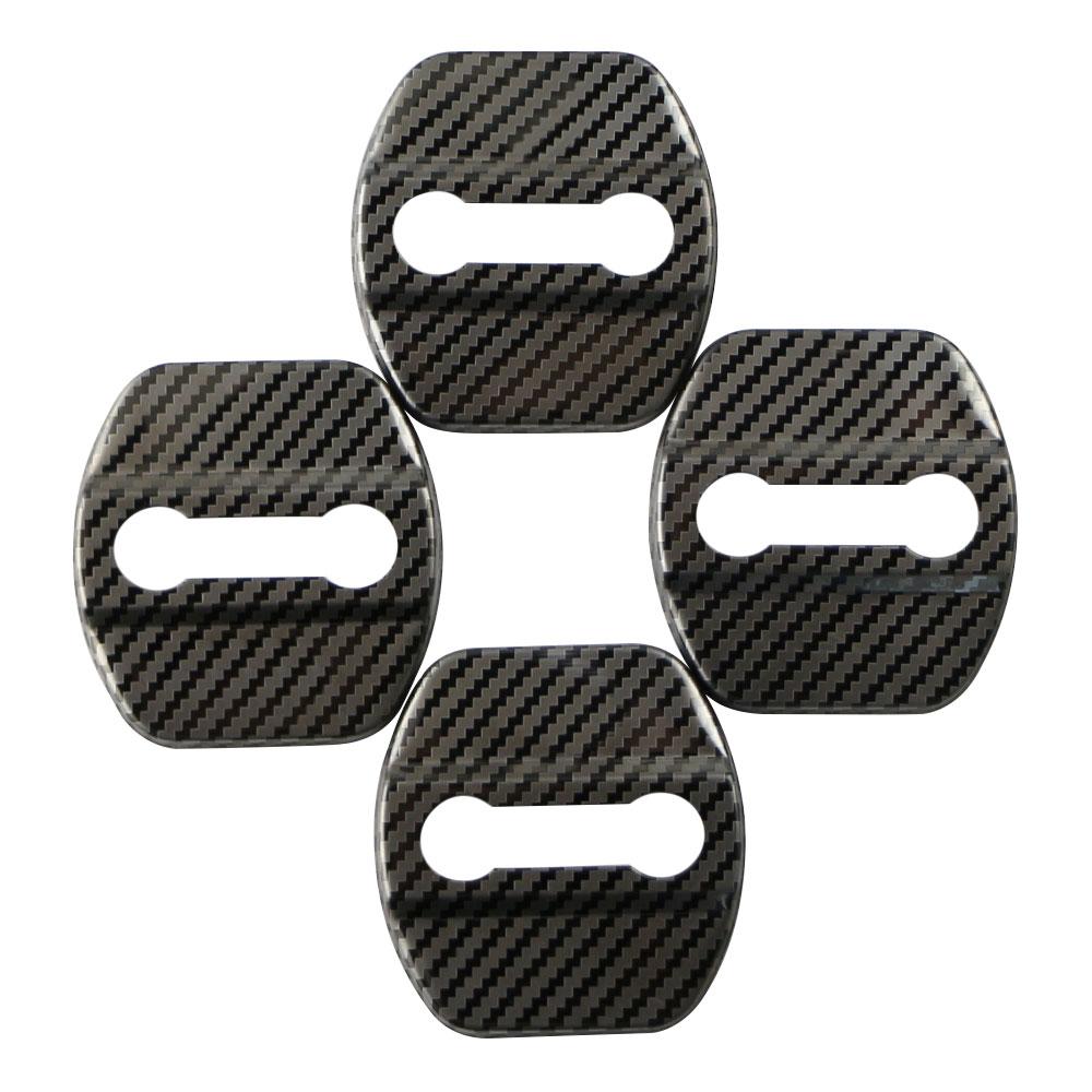 4Pcs Car Door Lock Cover Trim Case for Nissan Almera Juke Sentra Tiida X-Trail Rogue New Sunny Kicks Protector Accessories